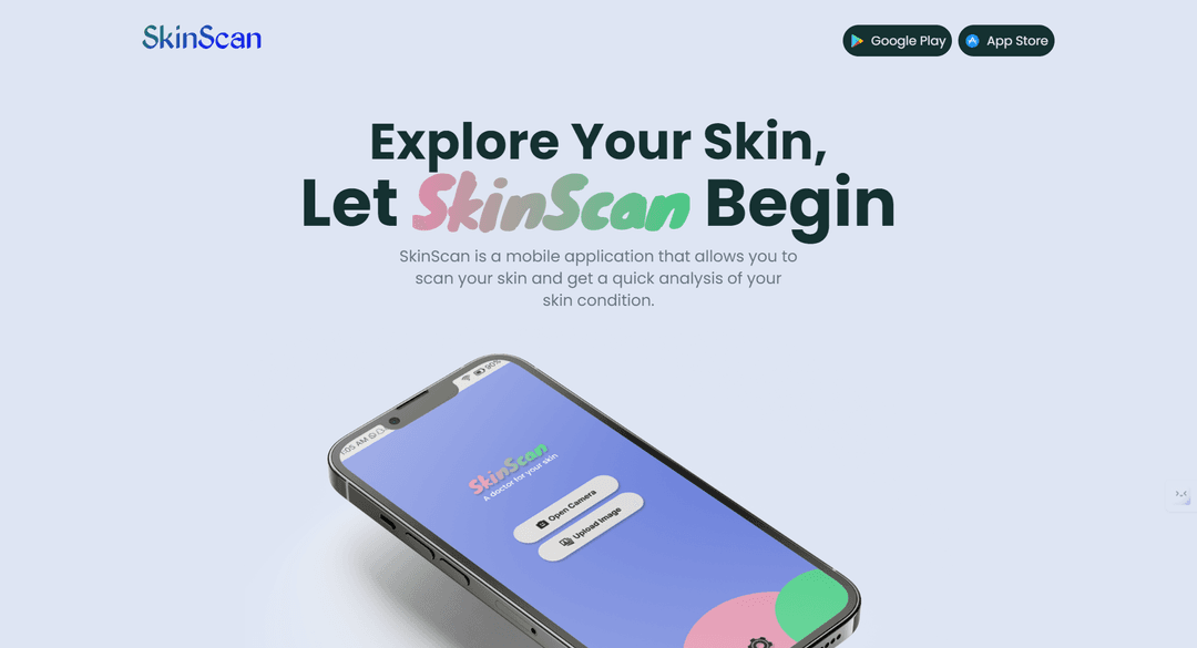 SkinScan website